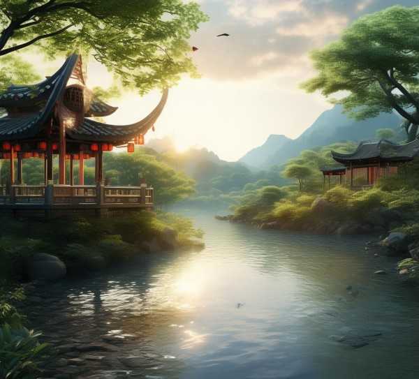 描绘洁净之美，成语中的诗画意境,如诗如画，品味那些描绘干净整洁的成语之美,成语,比喻,第1张