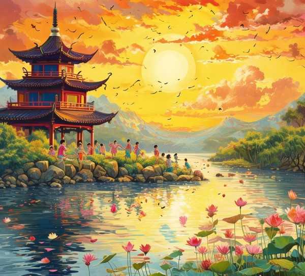 炎炎夏日成语映像，夏意盎然成语之美