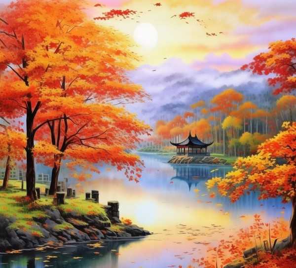 秋韵盎然，成语里的秋色长卷,秋意渐浓，成语中的秋韵画卷,成语,第1张