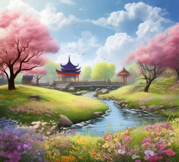 成语中的春意盎然之美,春意盎然，成语里的四字春色,成语,比喻,第1张