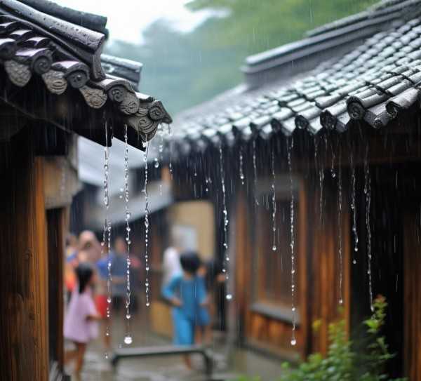 屋檐滴雨，成语接龙话屋檐风情,屋檐滴雨，成语接龙话屋趣,成语,比喻,第1张