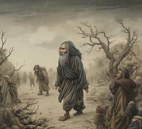 穷困潦倒成语绘，古人心境与生活画卷,穷困潦倒的成语画卷，古人的智慧与生活的写照,成语,比喻,第1张