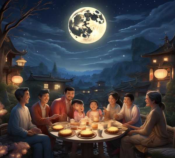 月圆人聚话中秋，成语里的佳节故事,月圆人团圆，成语故事里的中秋佳节,成语,第1张