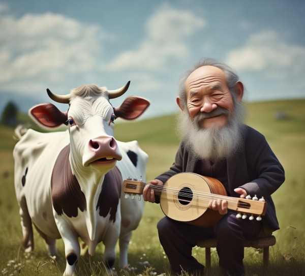 成语解码，幽默背后的对牛弹琴智慧,对牛弹琴，一则成语背后的智慧与幽默—成语故事赏析,成语,第1张